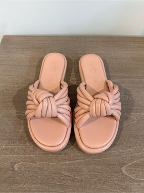 Seychelles Simply The Best Women's Blush Pink Knotted Slide Sandals 8.5